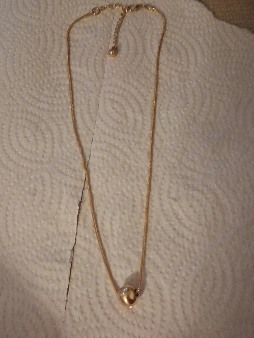 Classic Gold Bead Pendant Necklace - Women Jewelry